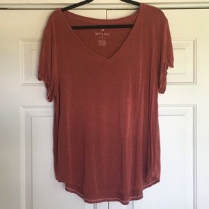 American eagle boyfriend v neck tee